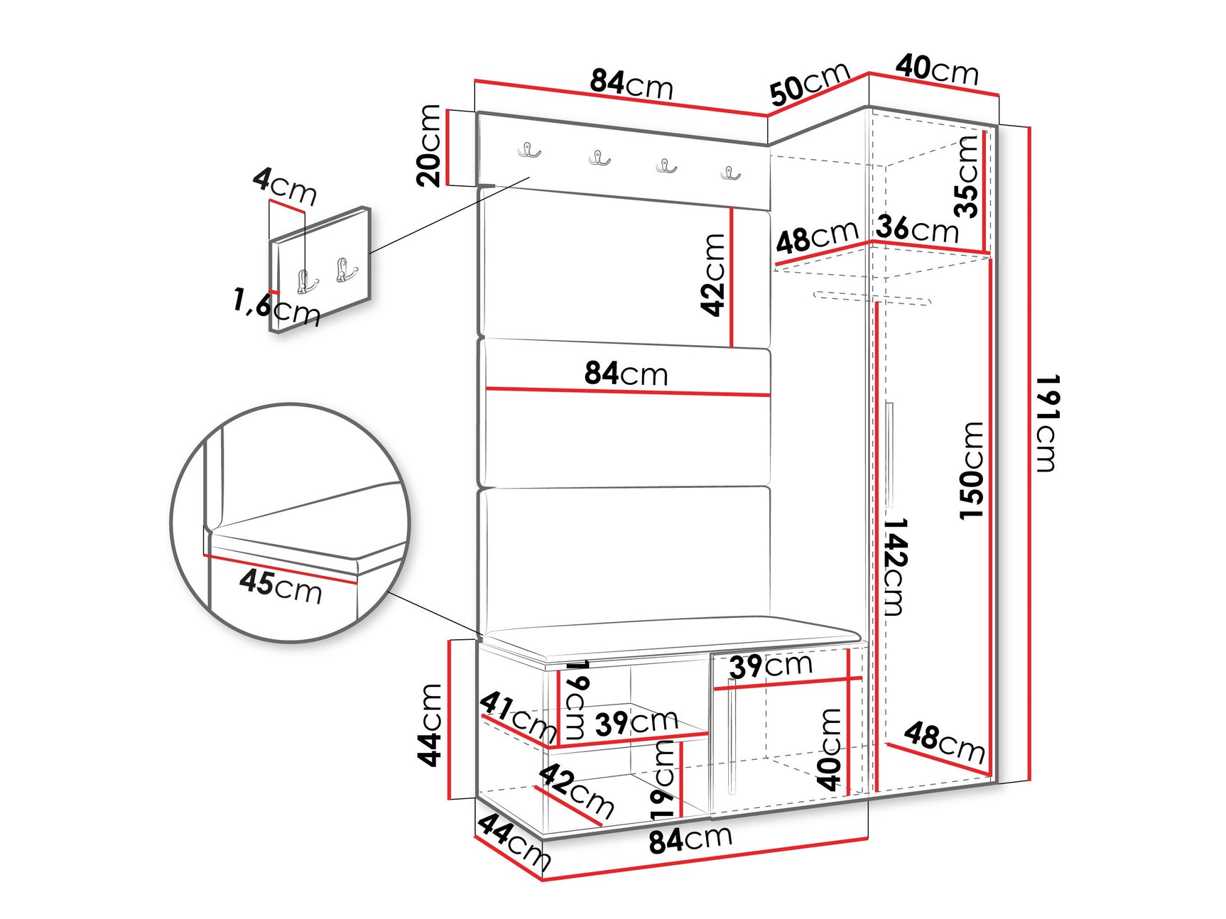 Entrésæt Hartford 525