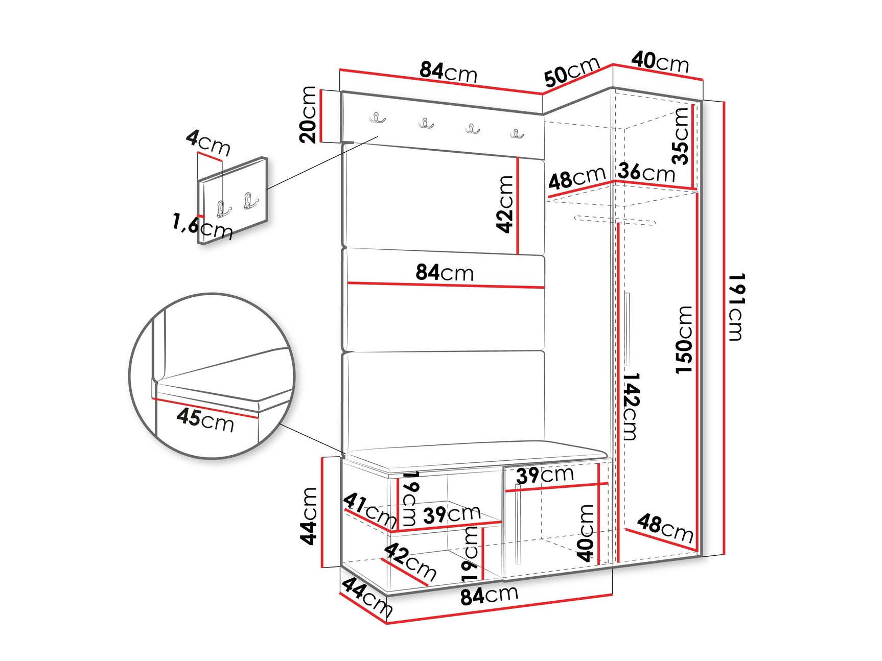 Entrésæt Hartford 525
