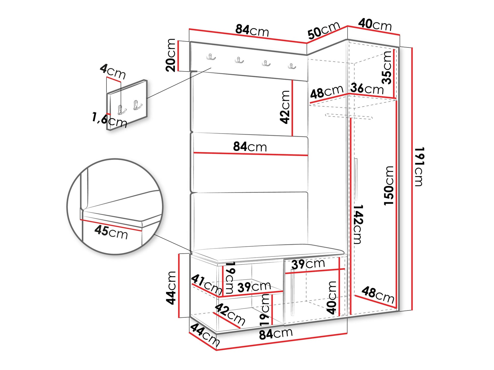 Entrésæt Hartford 525