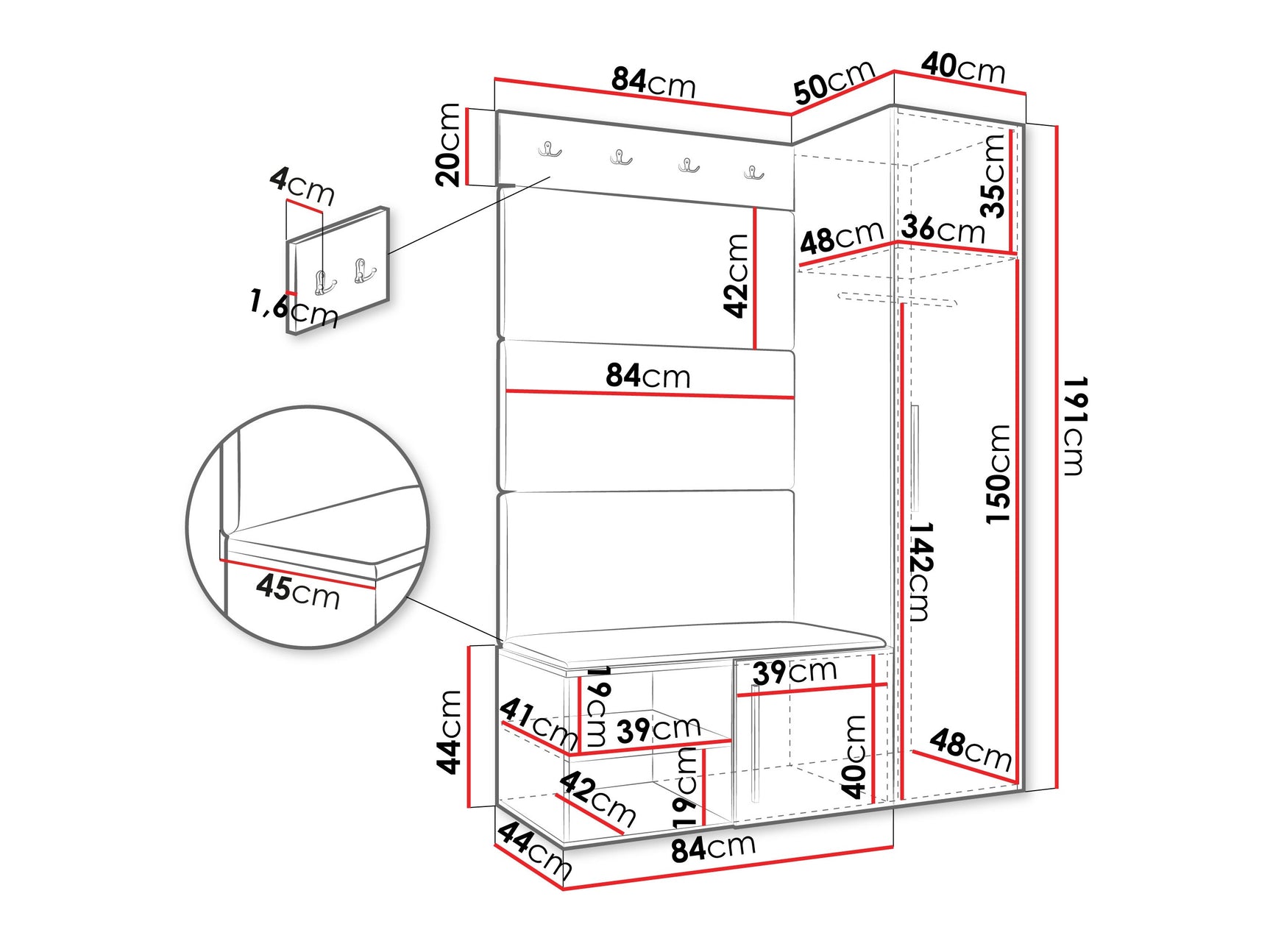 Entrésæt Hartford 525