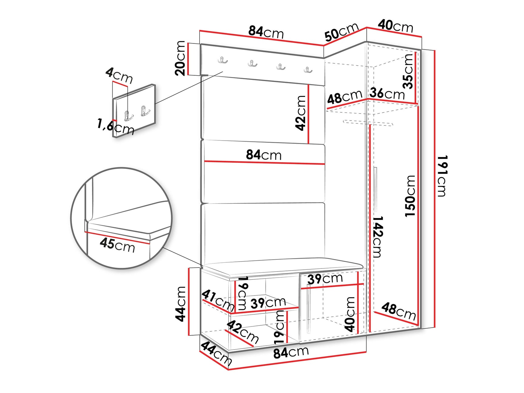 Entrésæt Hartford 525