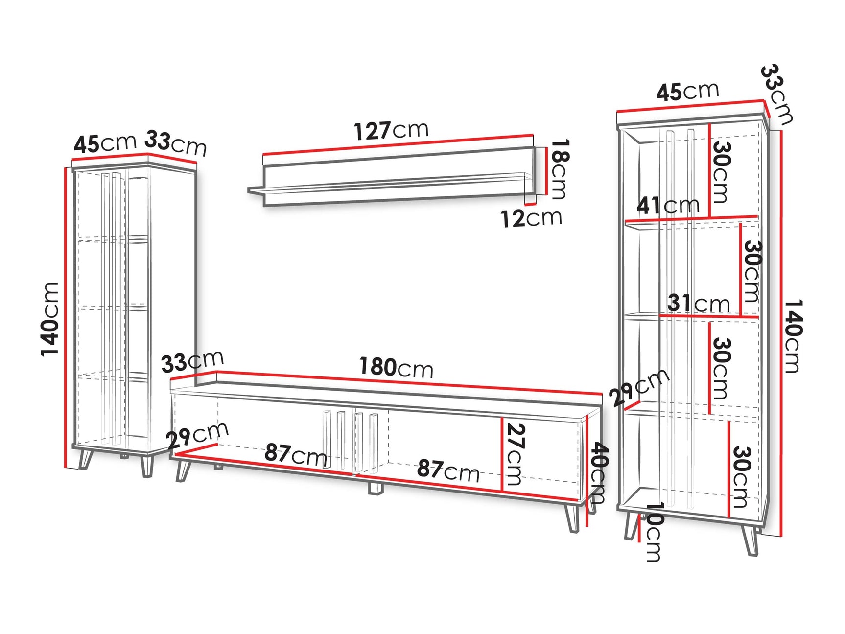 Stuemøbler-sæt Temora 102