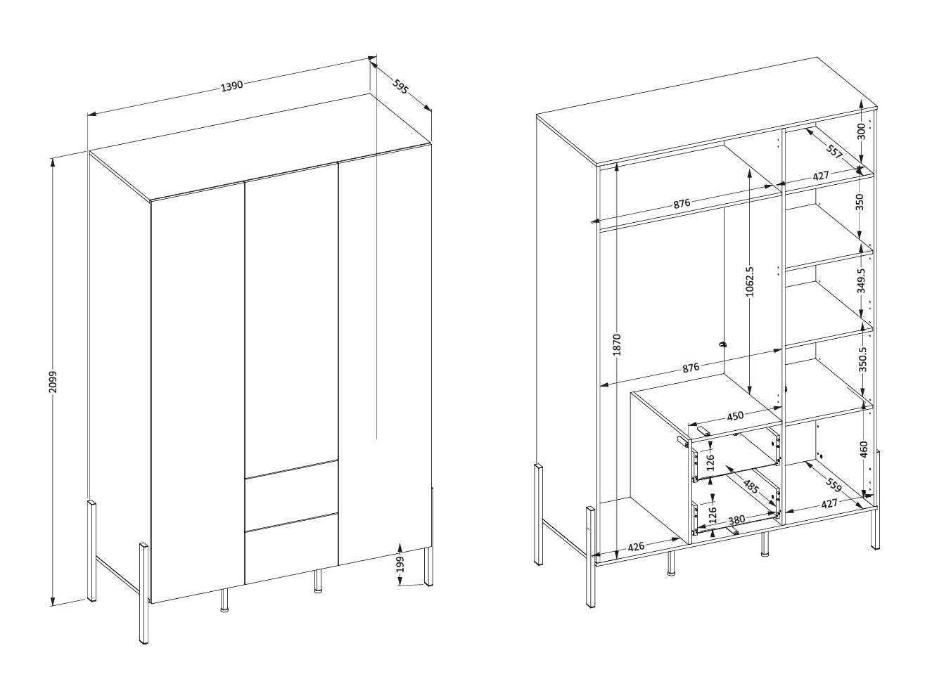 Garderobeskab Etsore 108