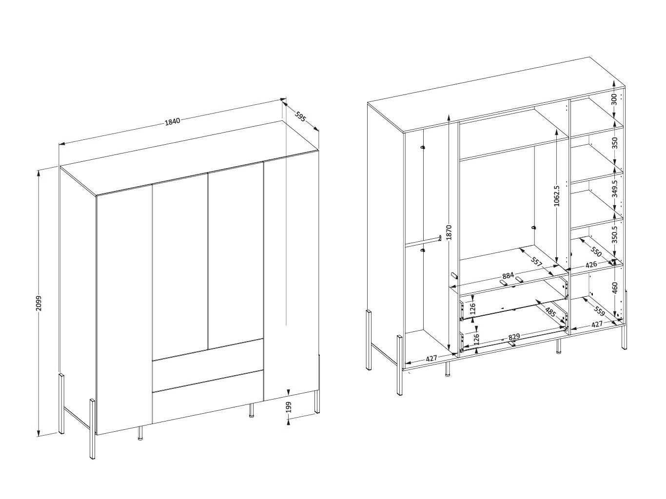 Garderobeskab Etsore 109