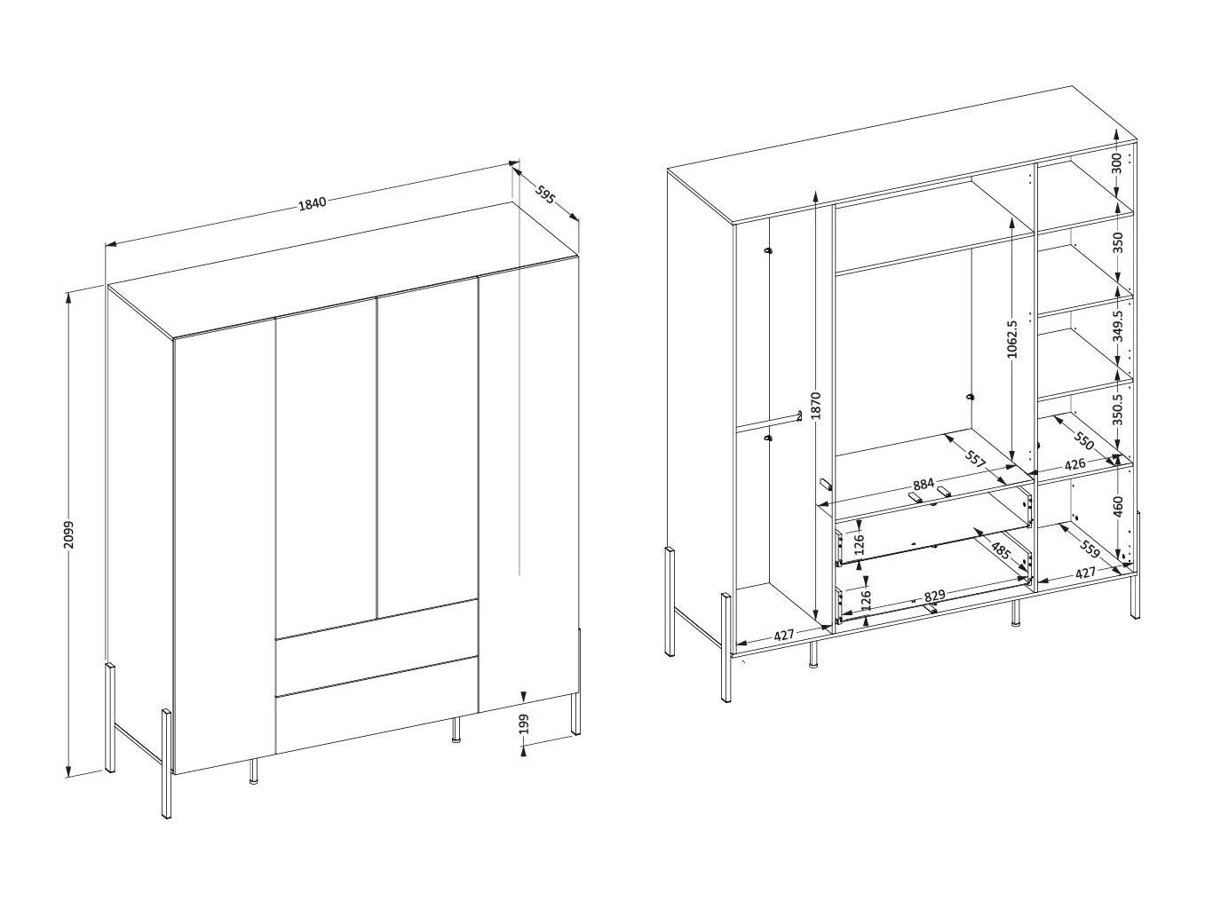 Soveværelses-sæt Etsore 115