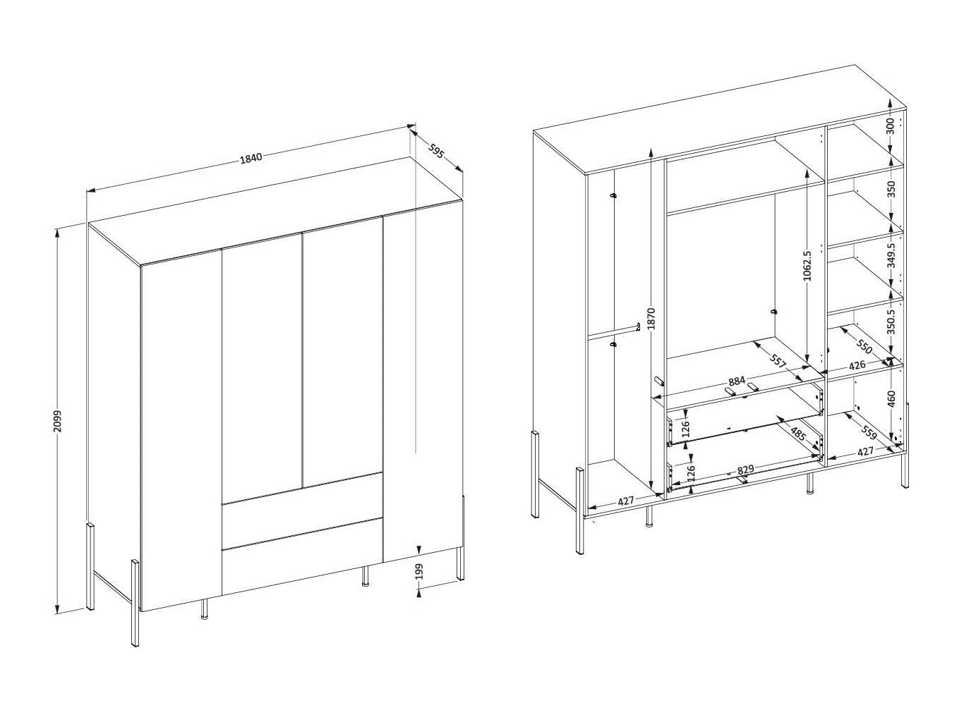 Soveværelses-sæt Etsore 115
