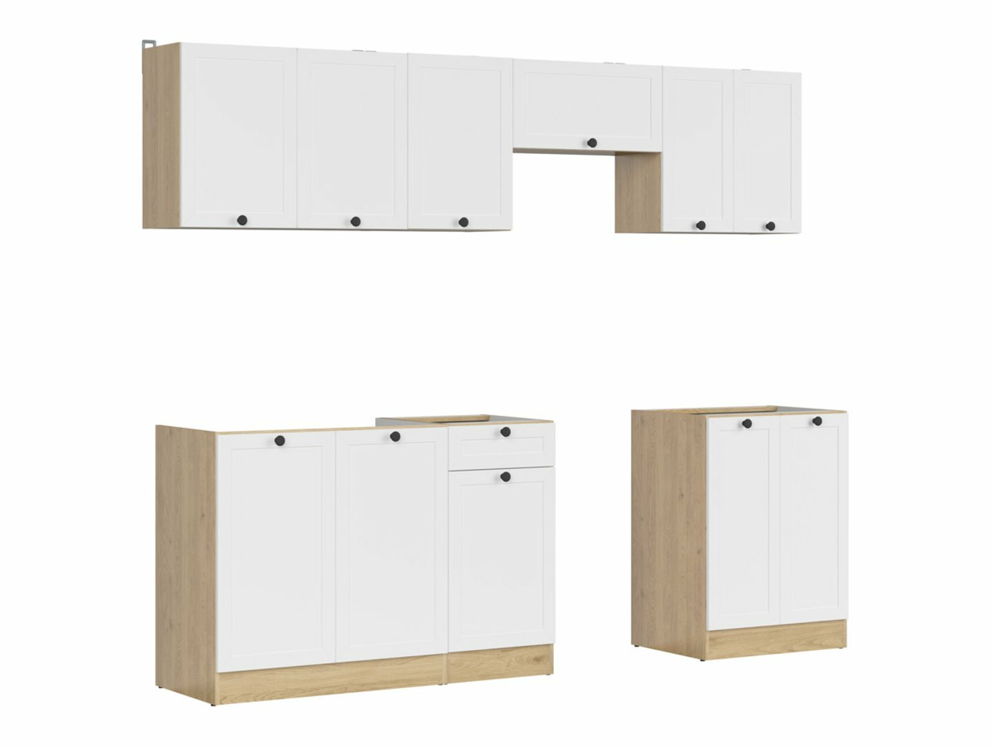 Modulopbygget køkkensæt Classic White Oak 118