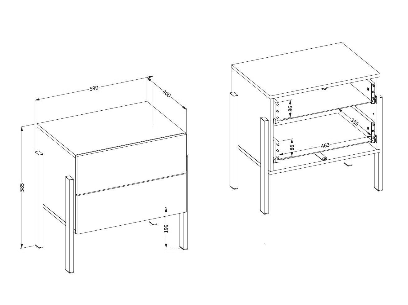 Soveværelses-sæt Etsore 115 4129730