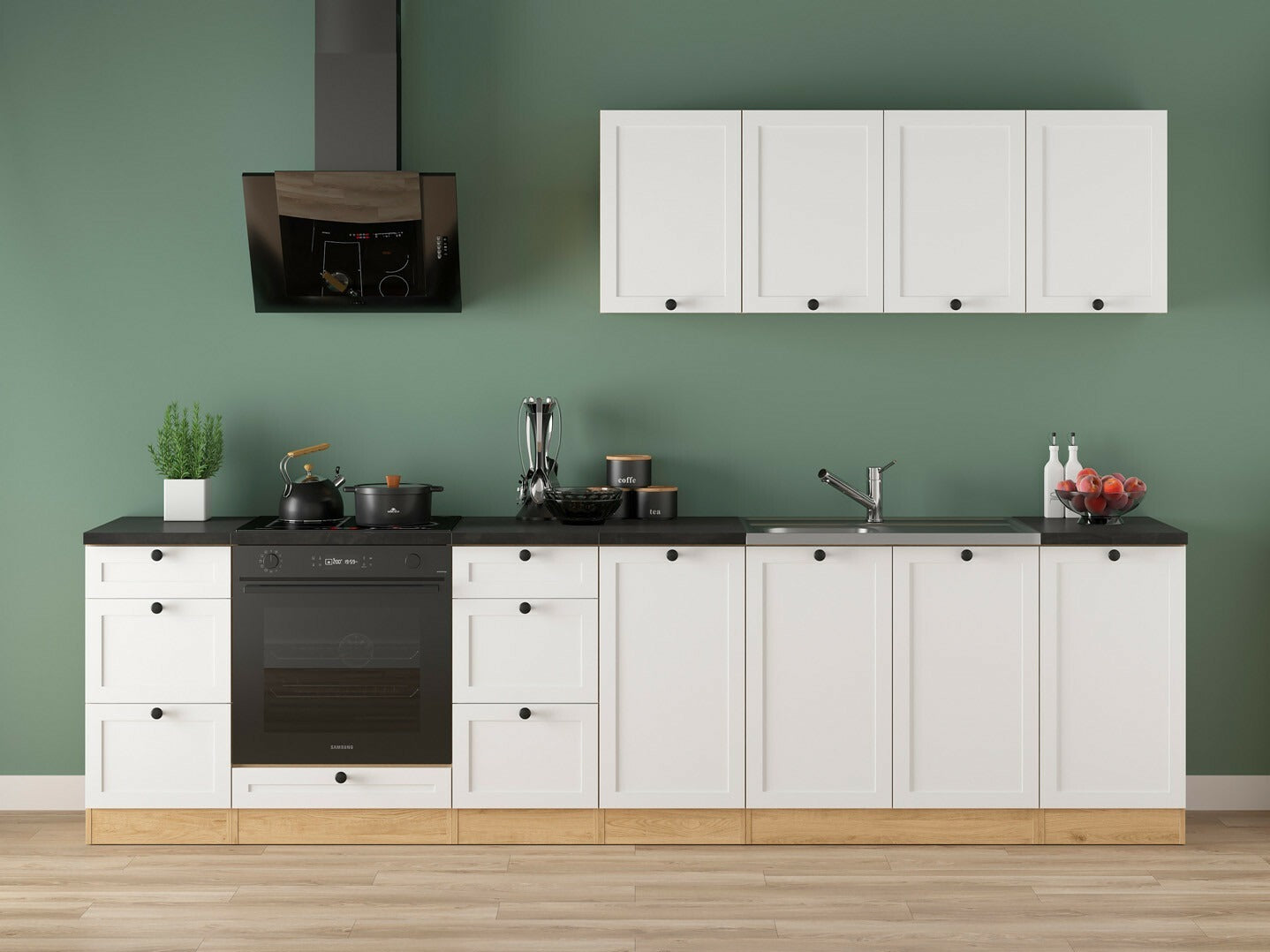 Modulopbygget køkkensæt Classic White Oak 123