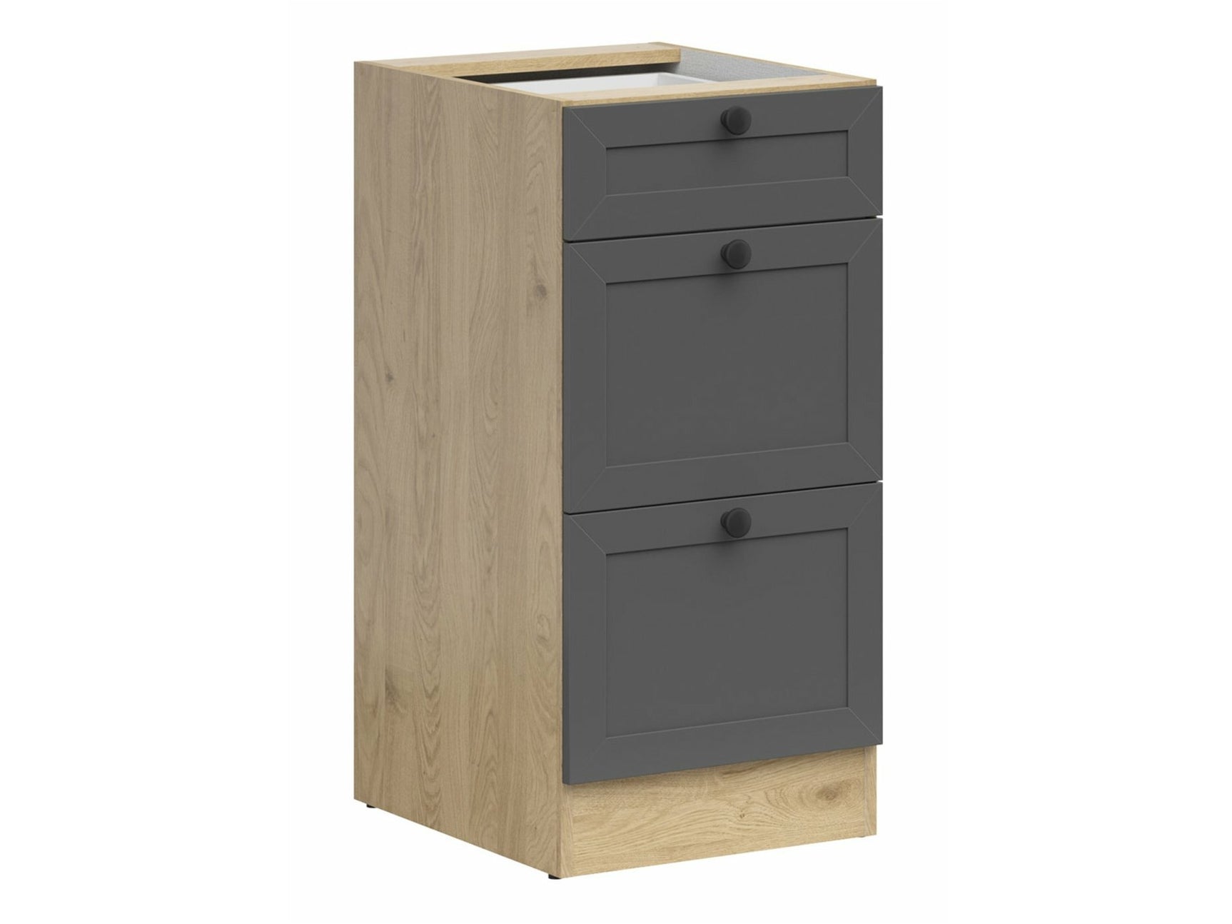Modulskab med skuffer Classic Grey Oak 107