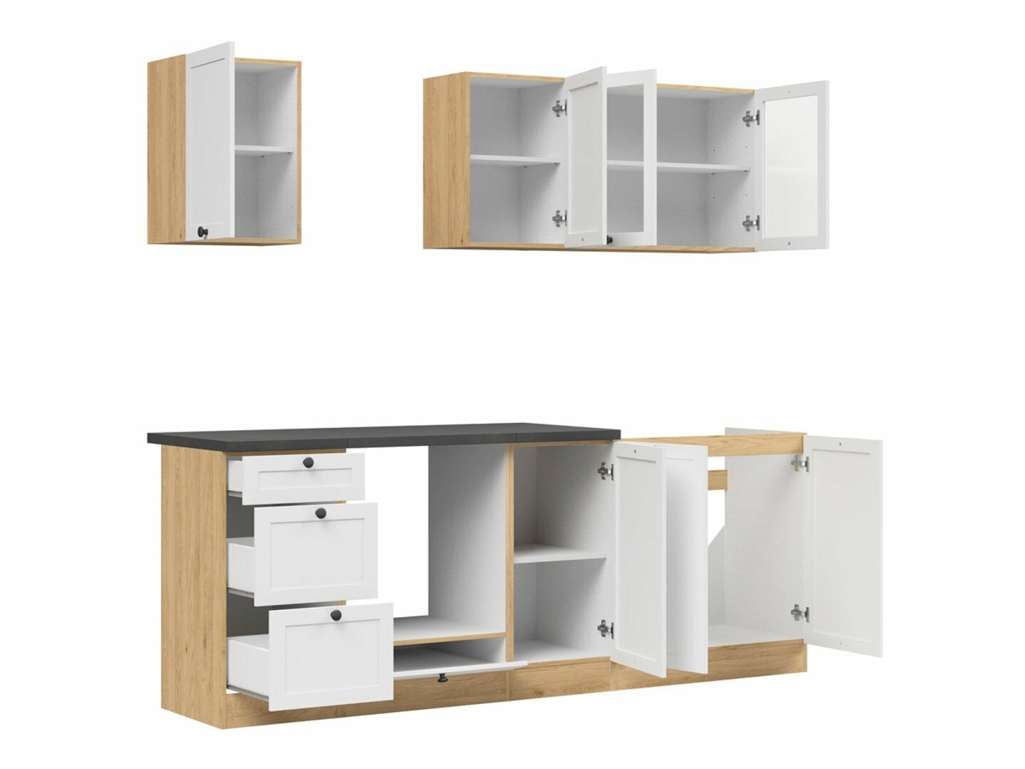 Modulopbygget køkkensæt Classic White Oak 121