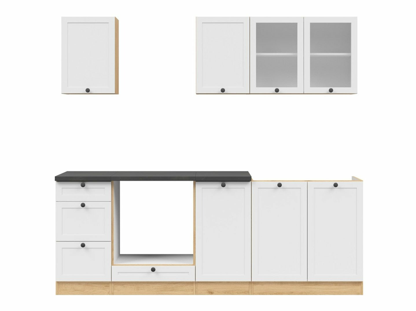 Modulopbygget køkkensæt Classic White Oak 121