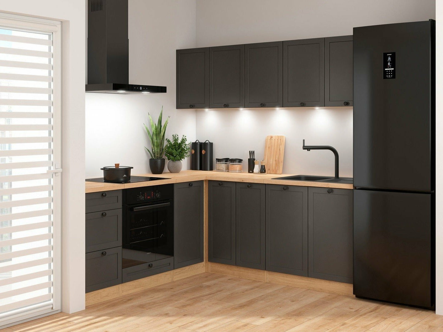 Modulopbygget køkkensæt Classic Grey Oak 120