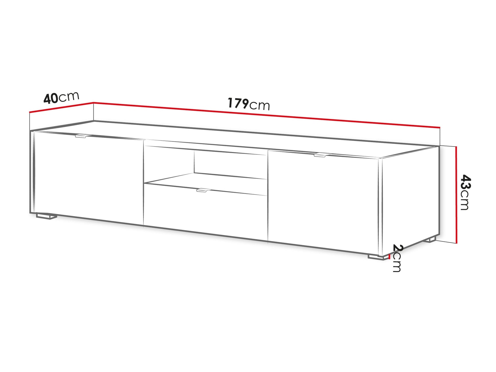 TV-bord Comfivo Vomoro 102