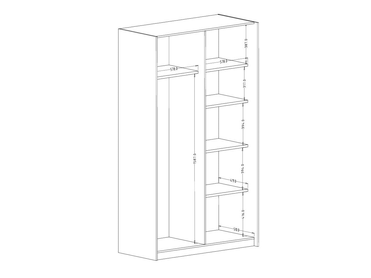 Garderobeskab Austin 369