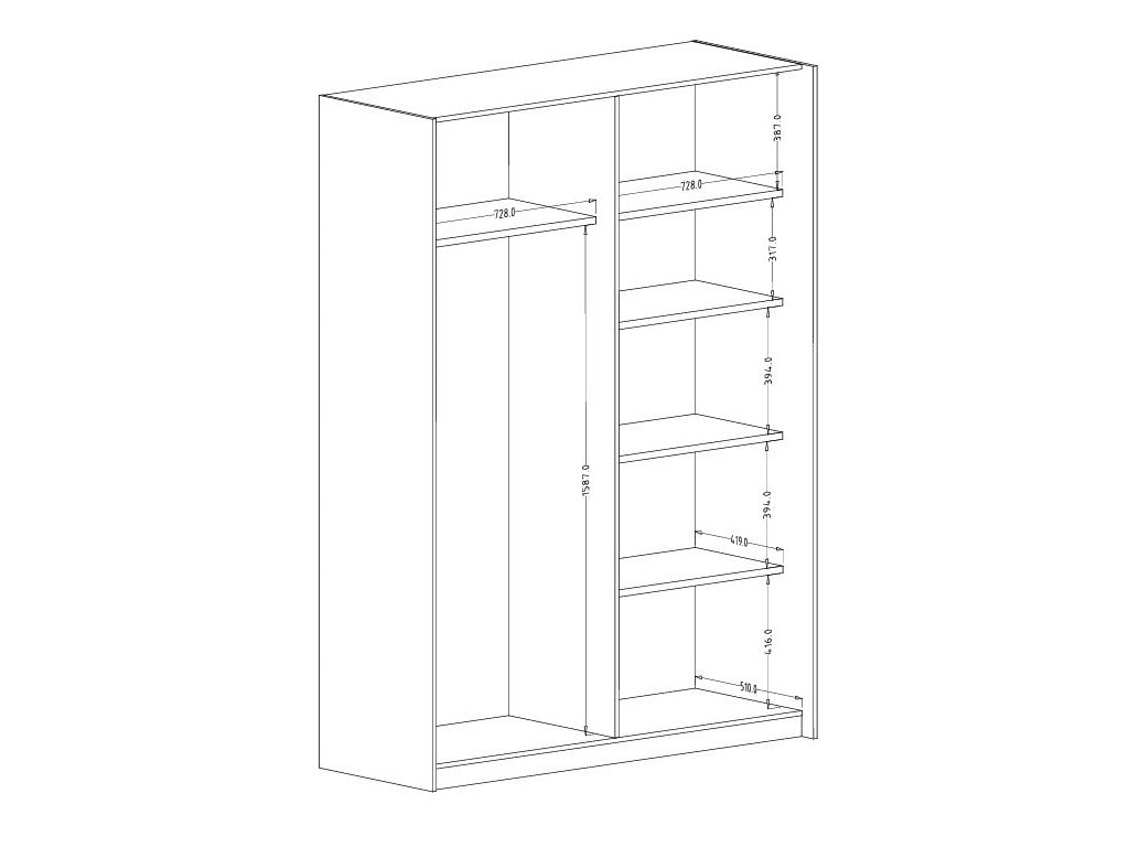 Garderobeskab Austin 371