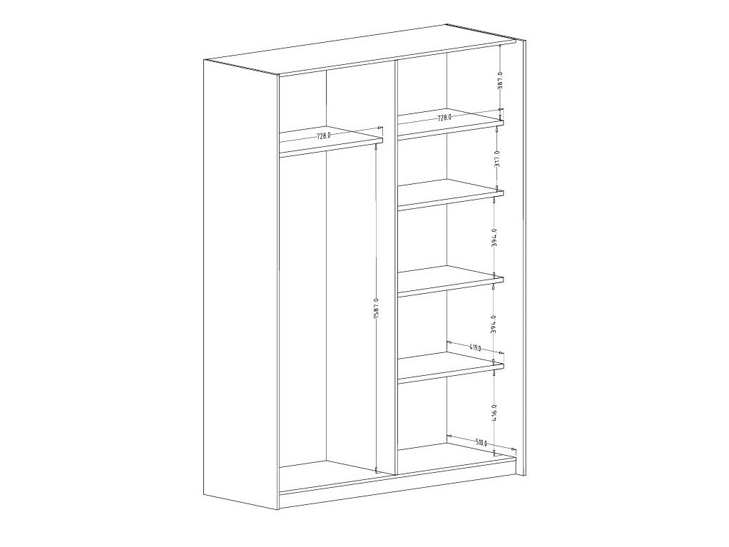 Garderobeskab Austin 371