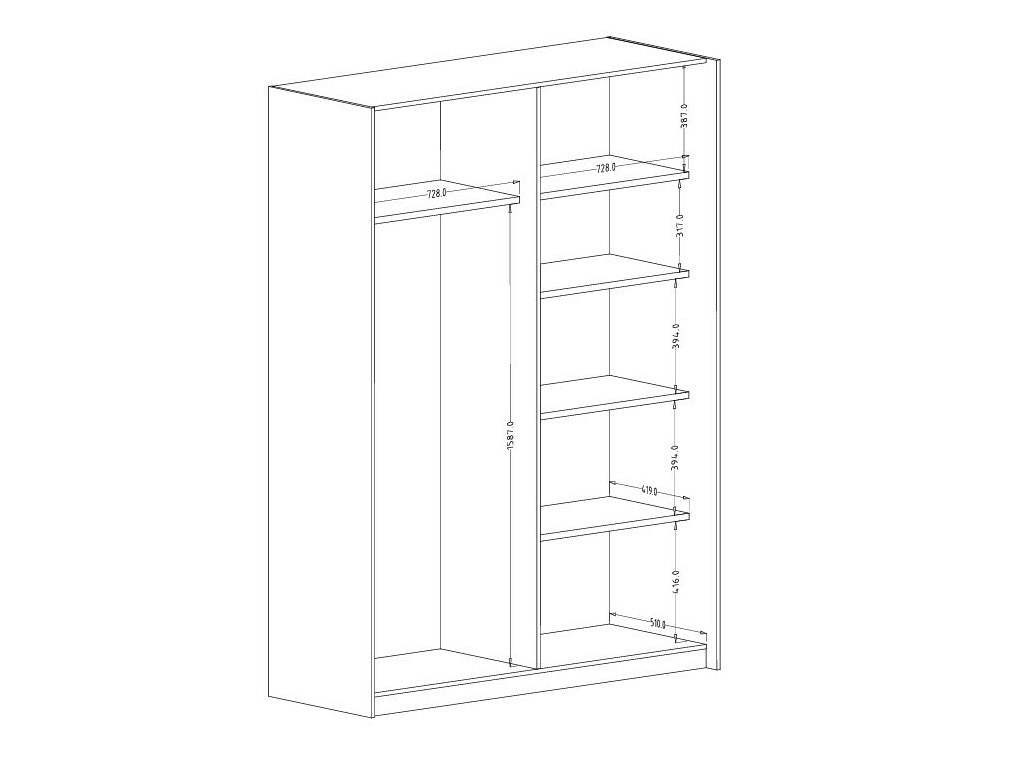 Garderobeskab Austin 371