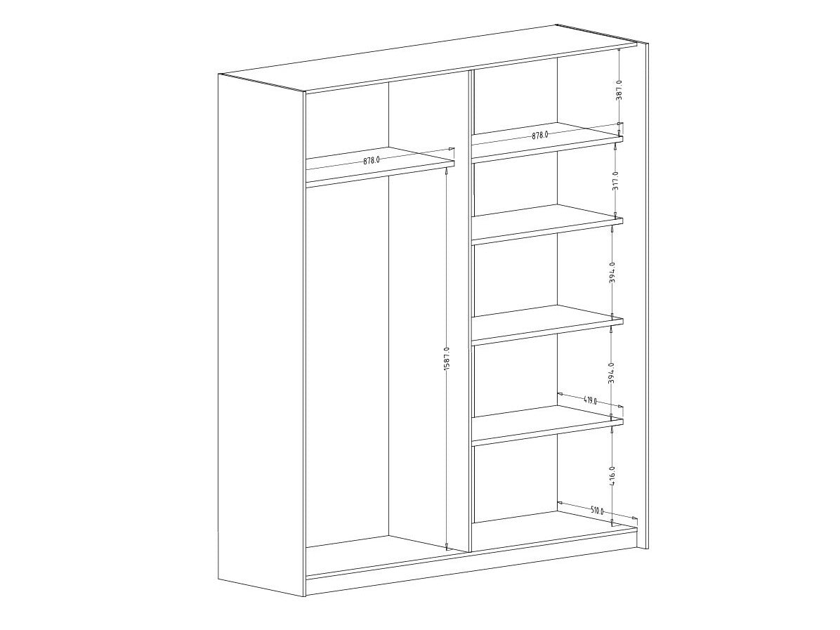 Garderobeskab Austin 372