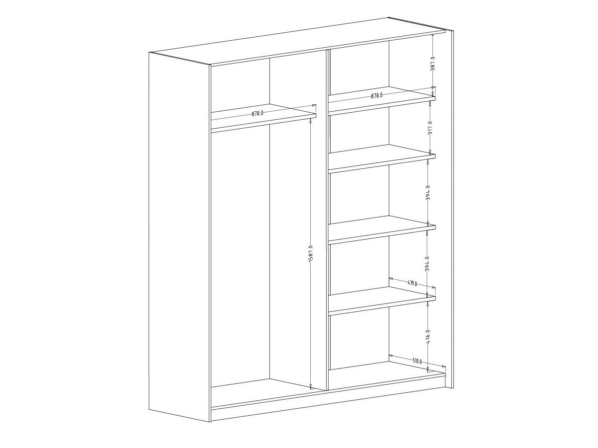 Garderobeskab Austin 372