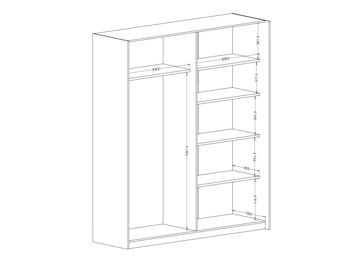 Garderobeskab Austin 372