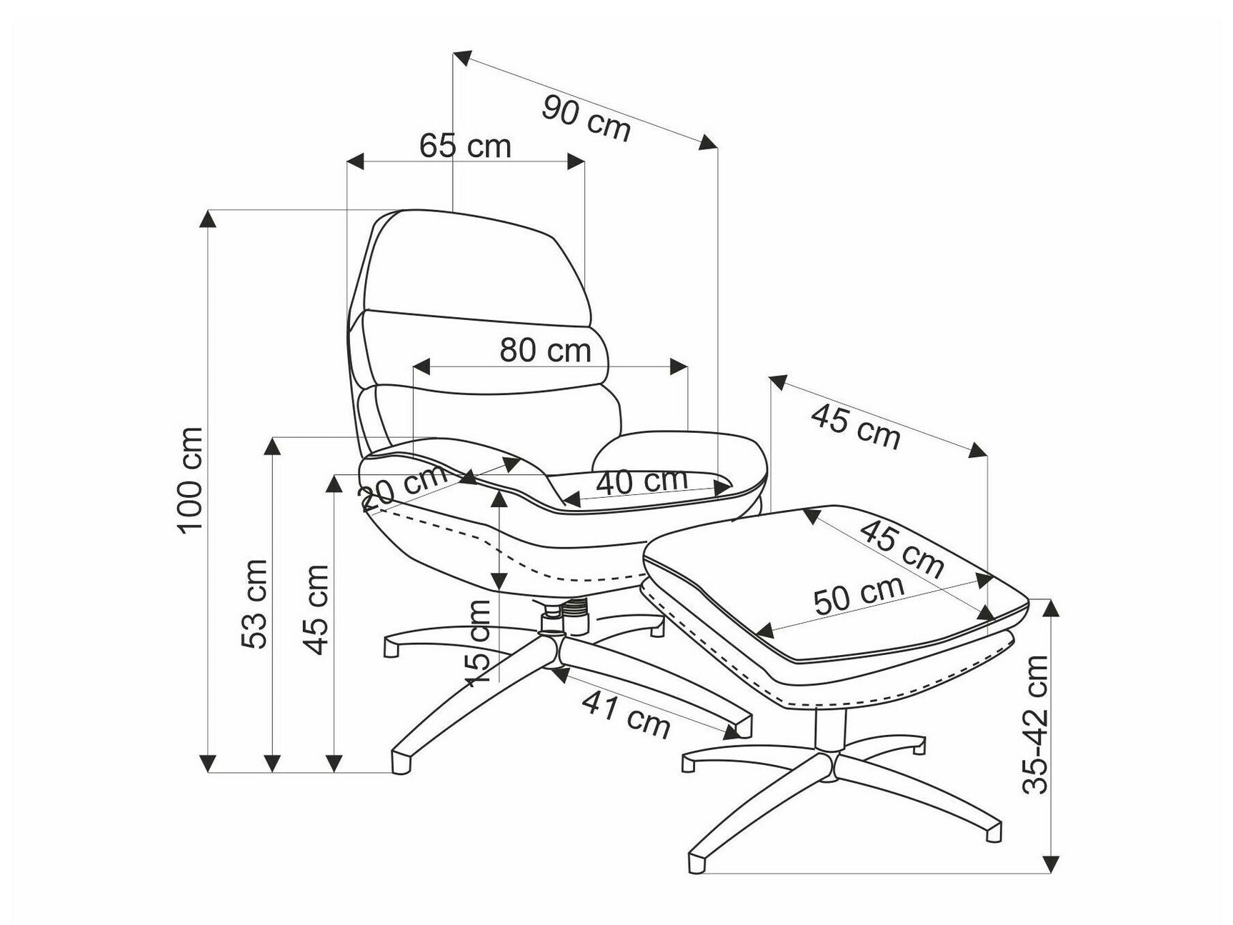 Lænestol Houston 1883