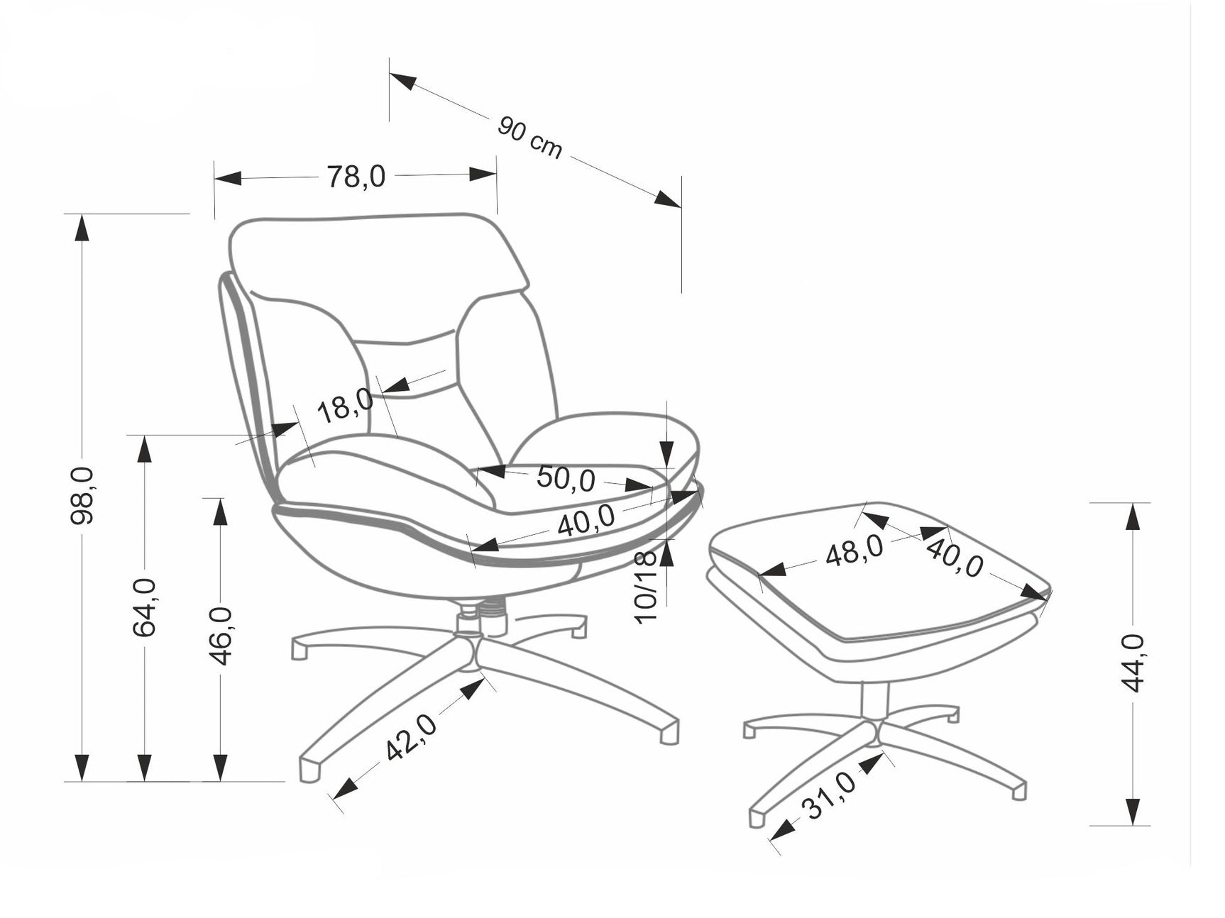 Lænestol Houston 2029