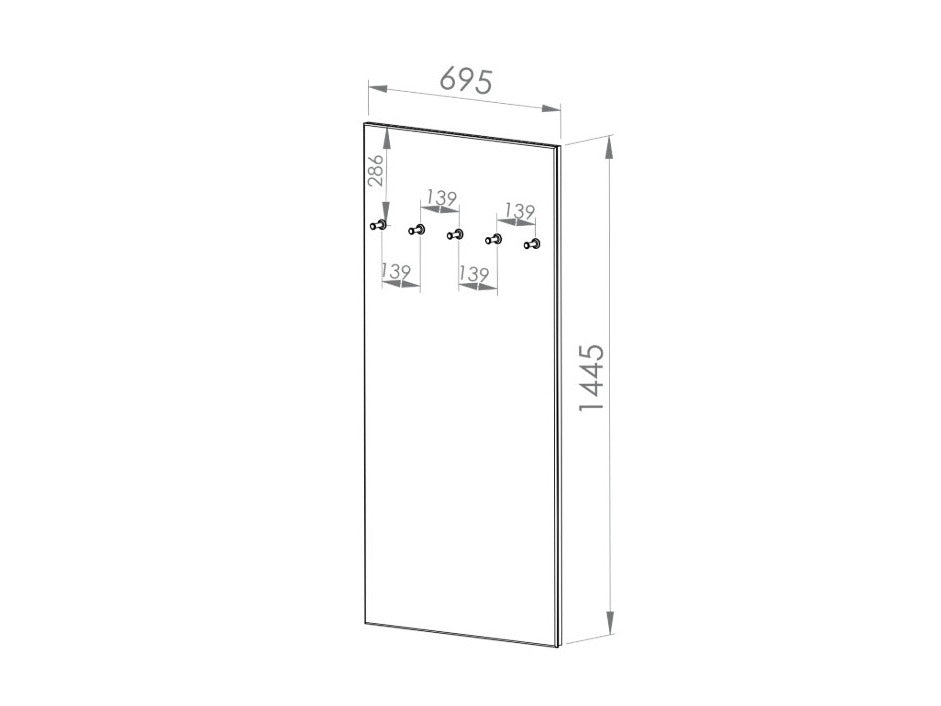 Knagerække Fiolevo 103