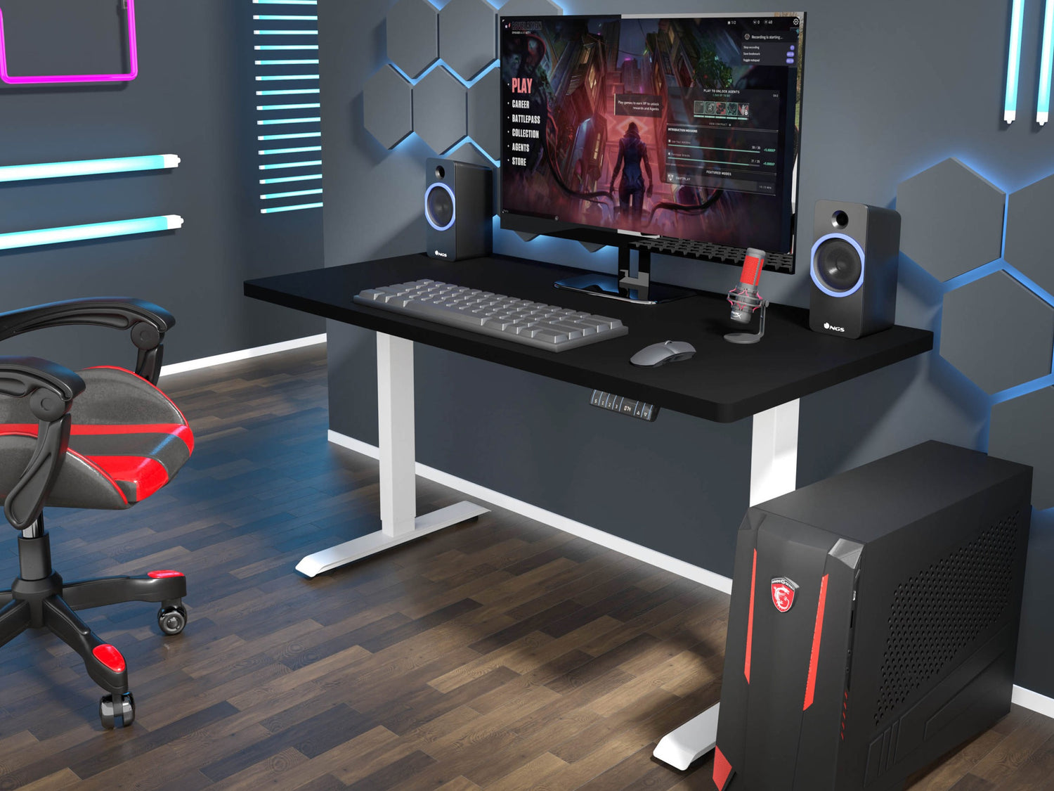 Højdejusterbart arbejdsbord Buffalo 184