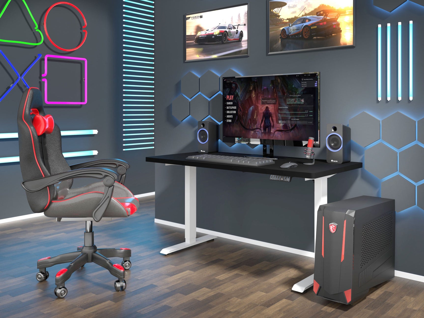 Højdejusterbart arbejdsbord Buffalo 184