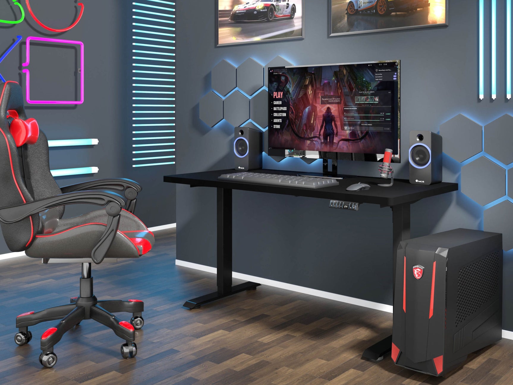 Højdejusterbart arbejdsbord Buffalo 184