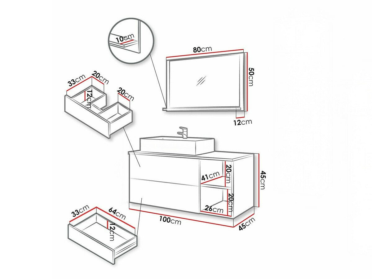 Badeværelses-sæt Ophruvi 103
