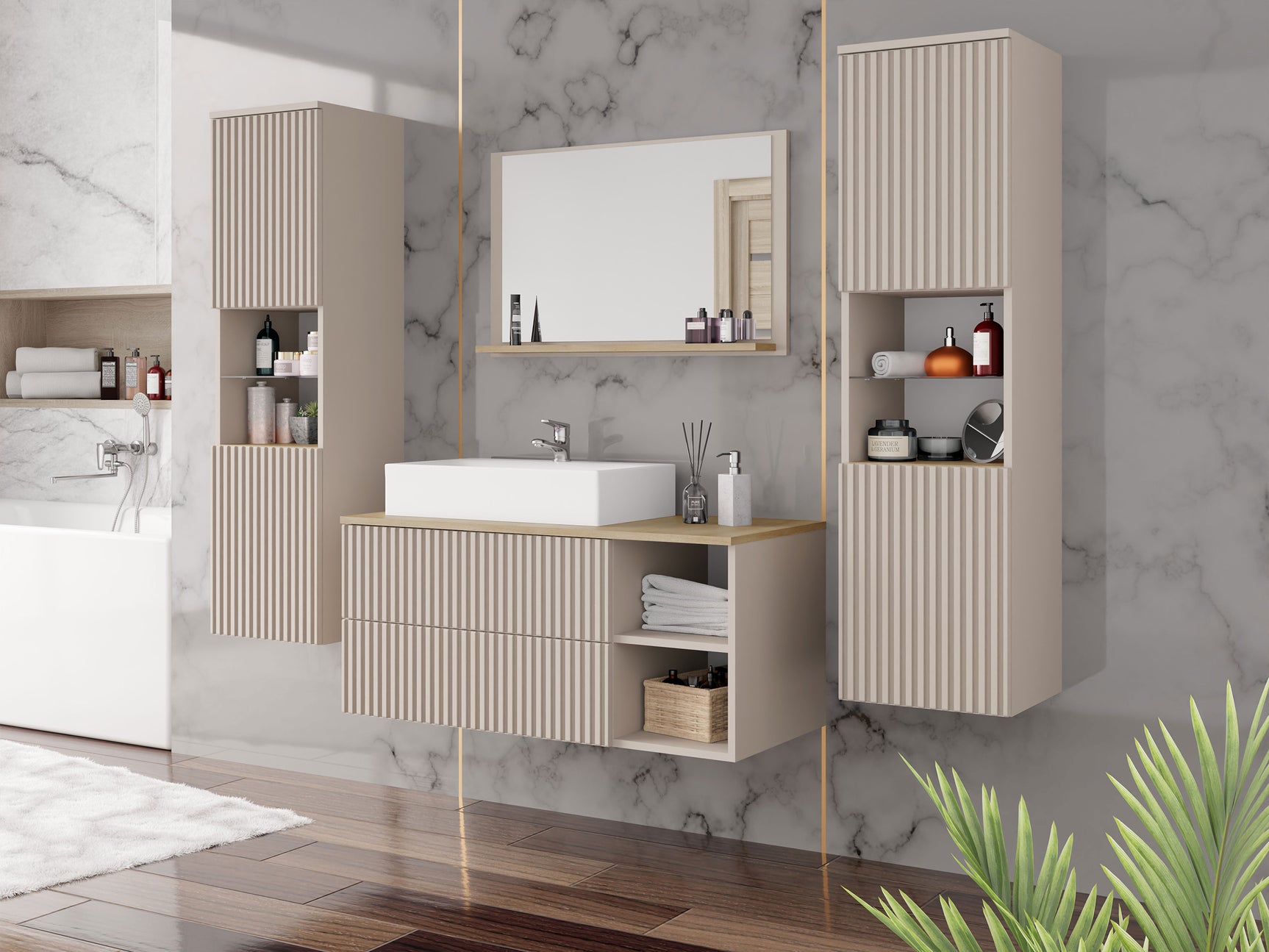 Badeværelses-sæt Ophruvi 105