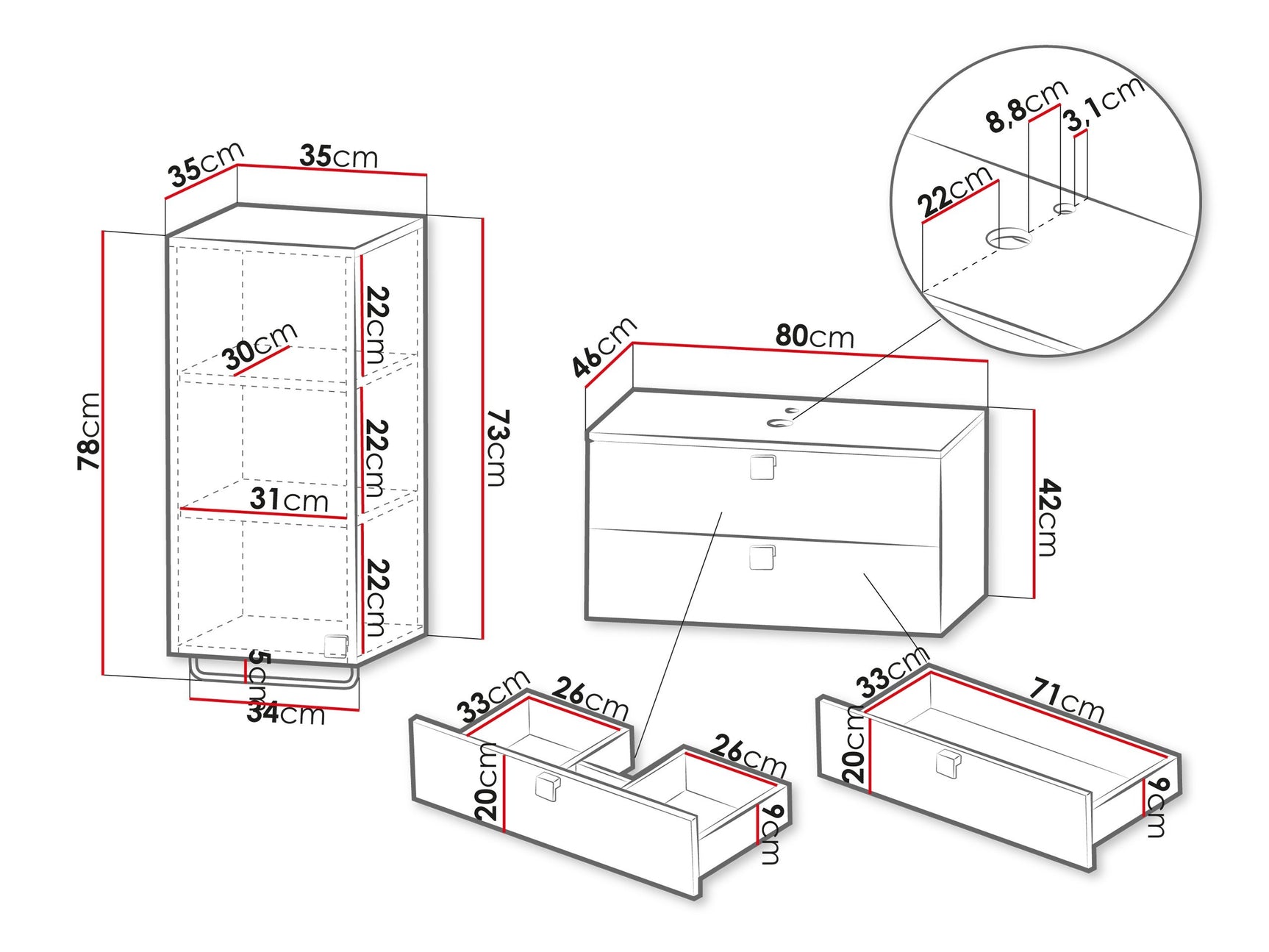 Badeværelses-sæt Orlvera 104