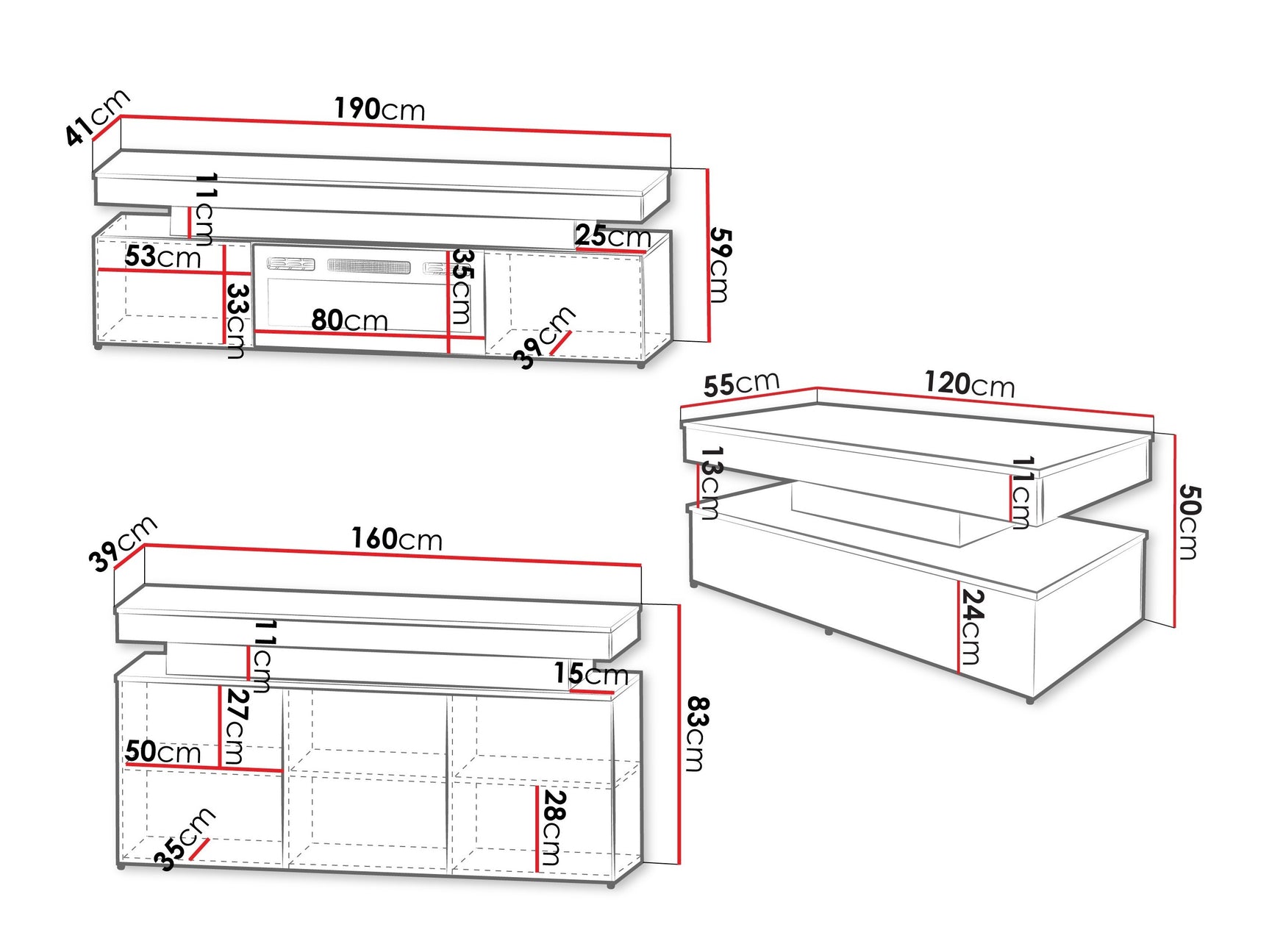 Stuemøbler-sæt Monfero 106