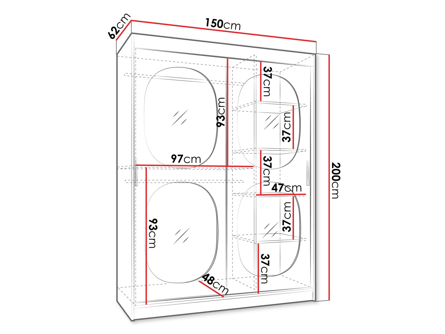 Garderobeskab Hartford 527