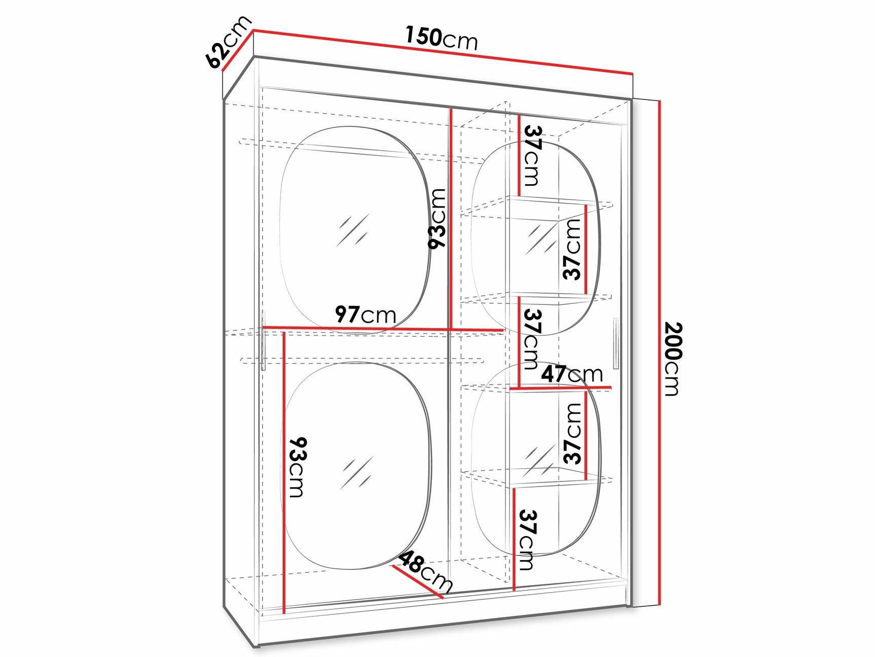 Garderobeskab Hartford 527