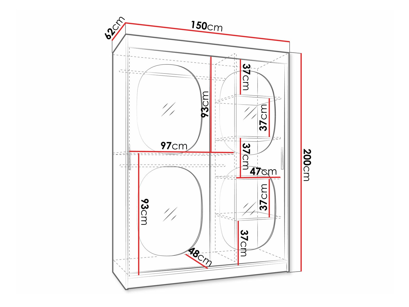 Garderobeskab Hartford 527