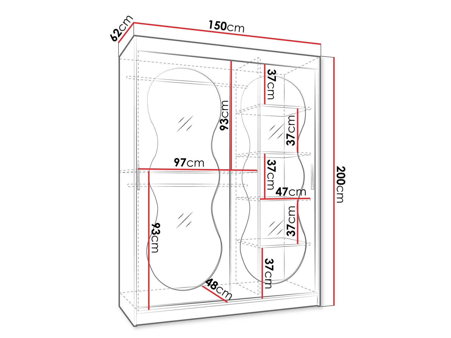 Garderobeskab Hartford 528