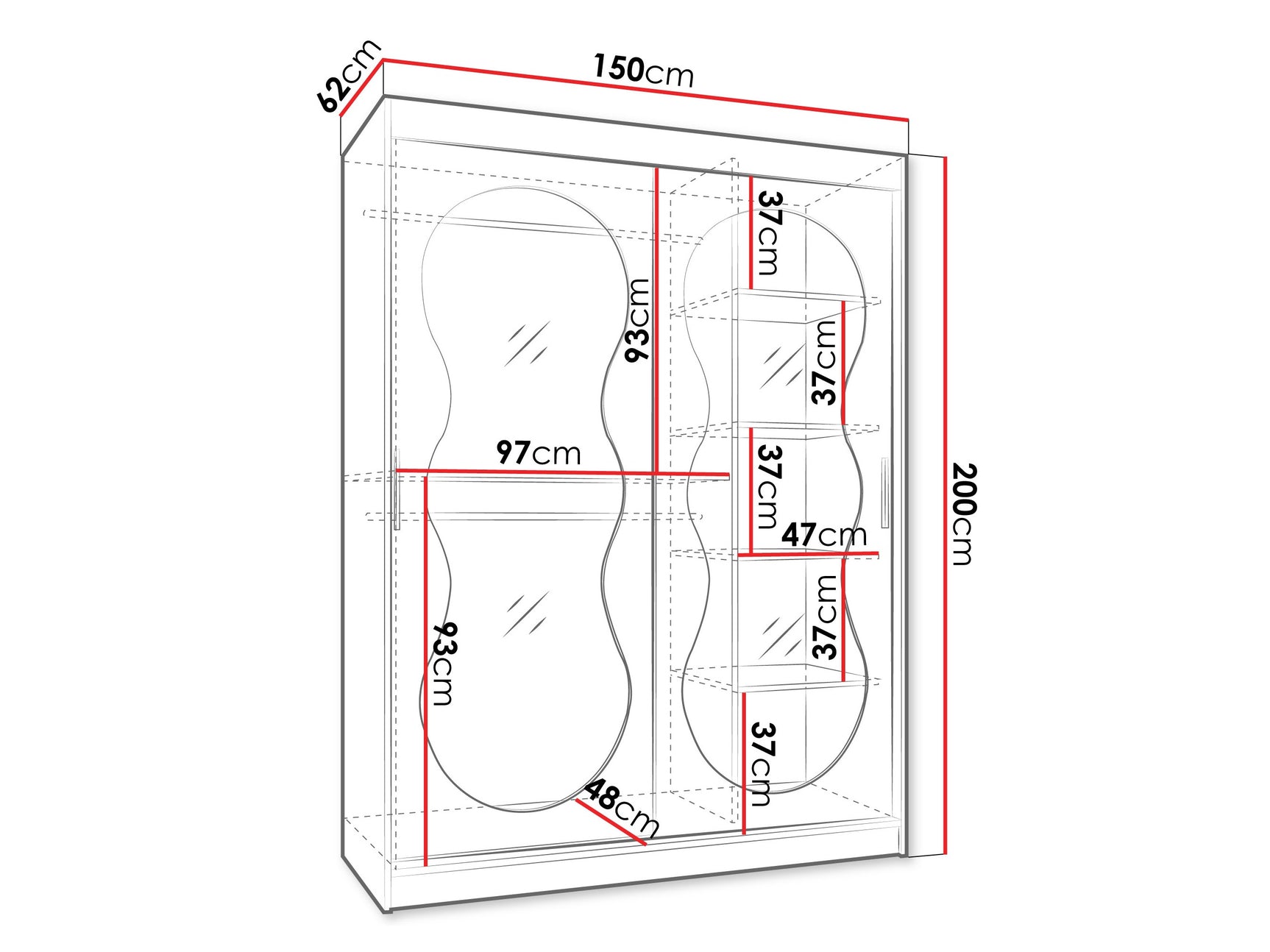 Garderobeskab Hartford 528