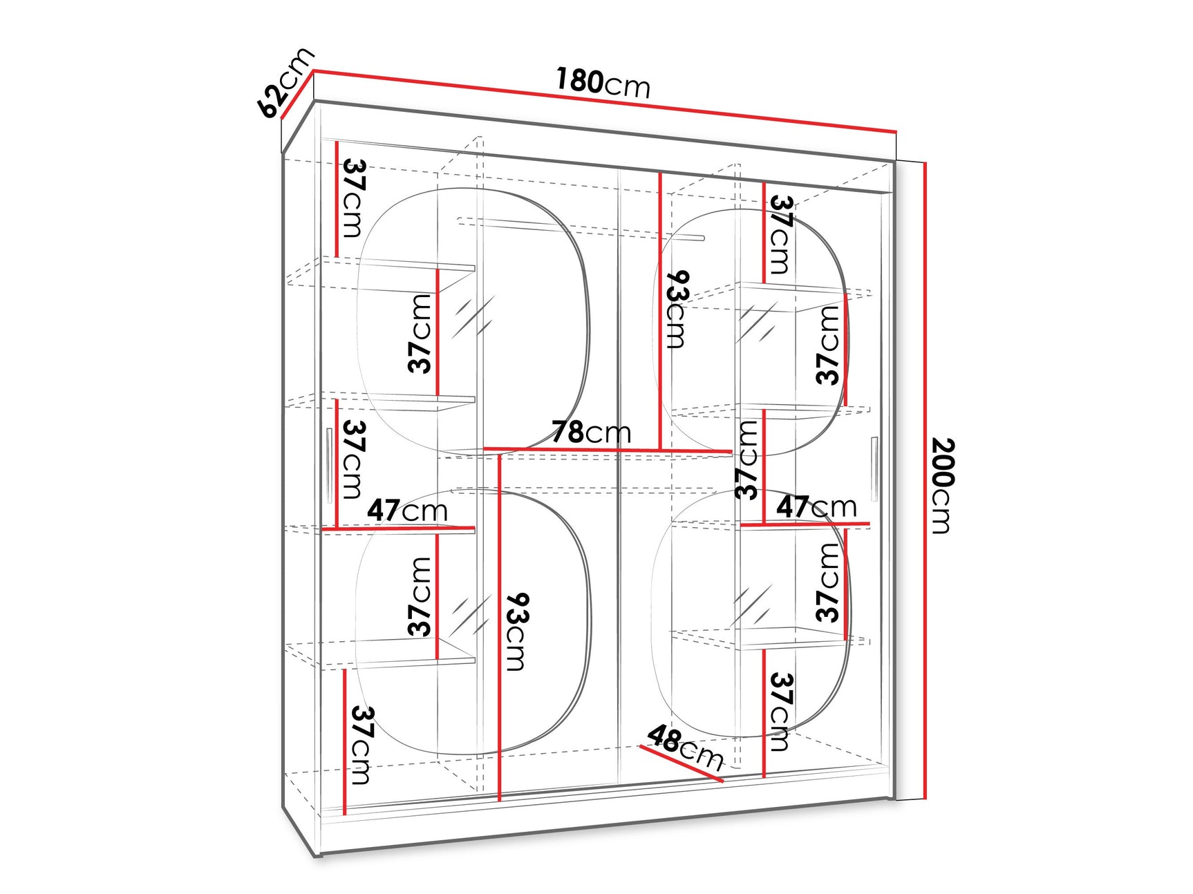 Garderobeskab Hartford 529