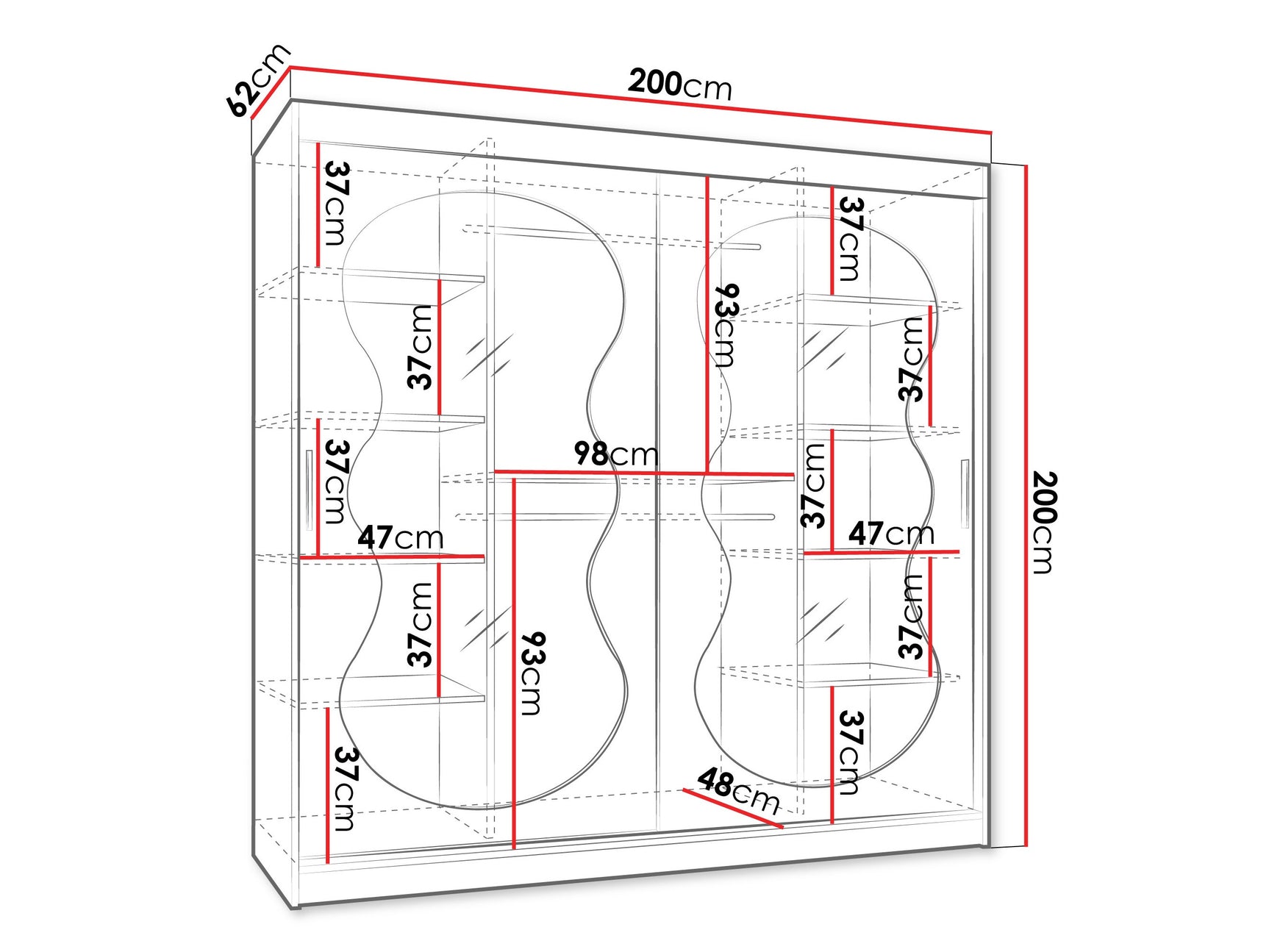 Garderobeskab Hartford 532