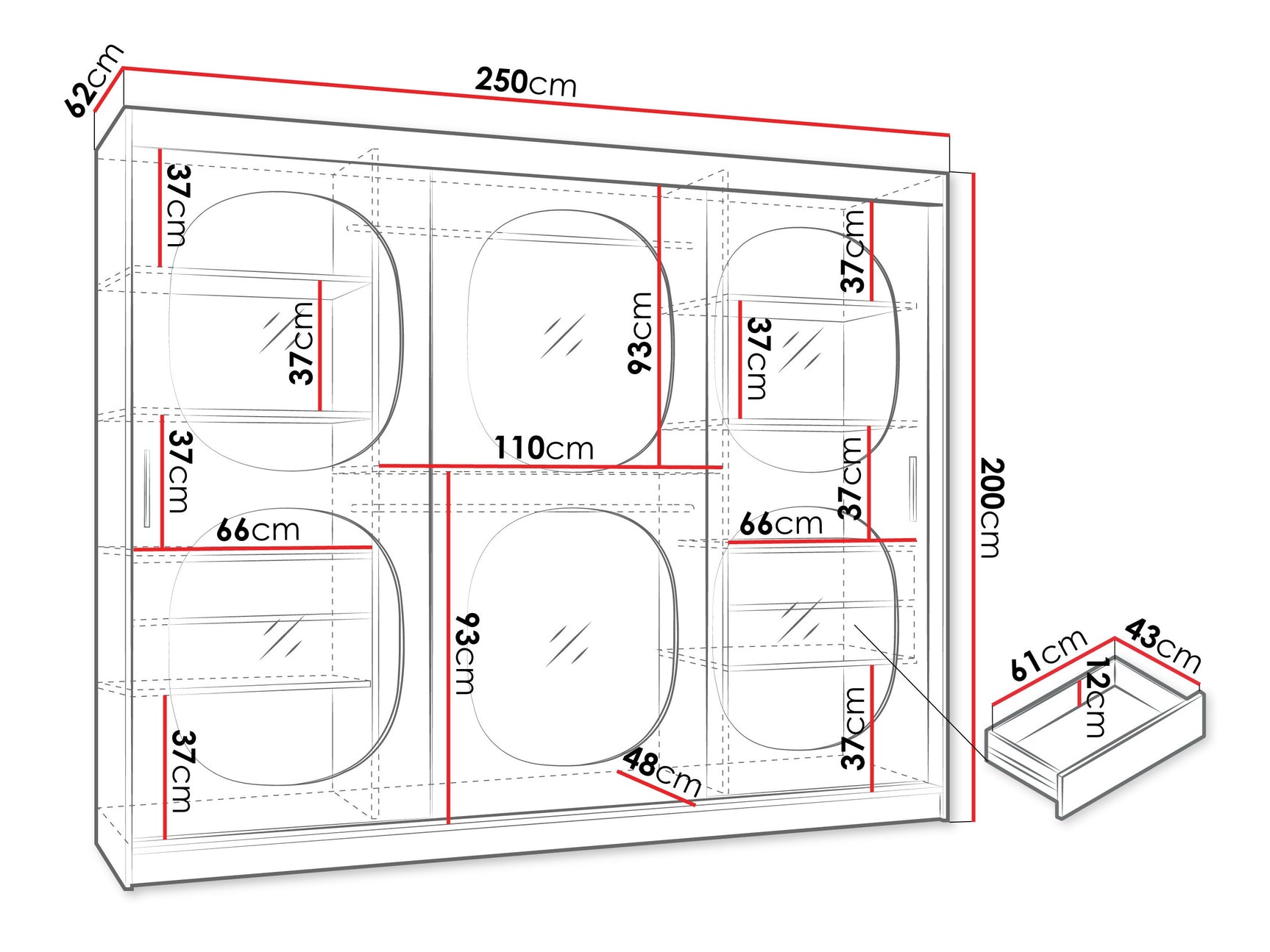 Garderobeskab Hartford 533