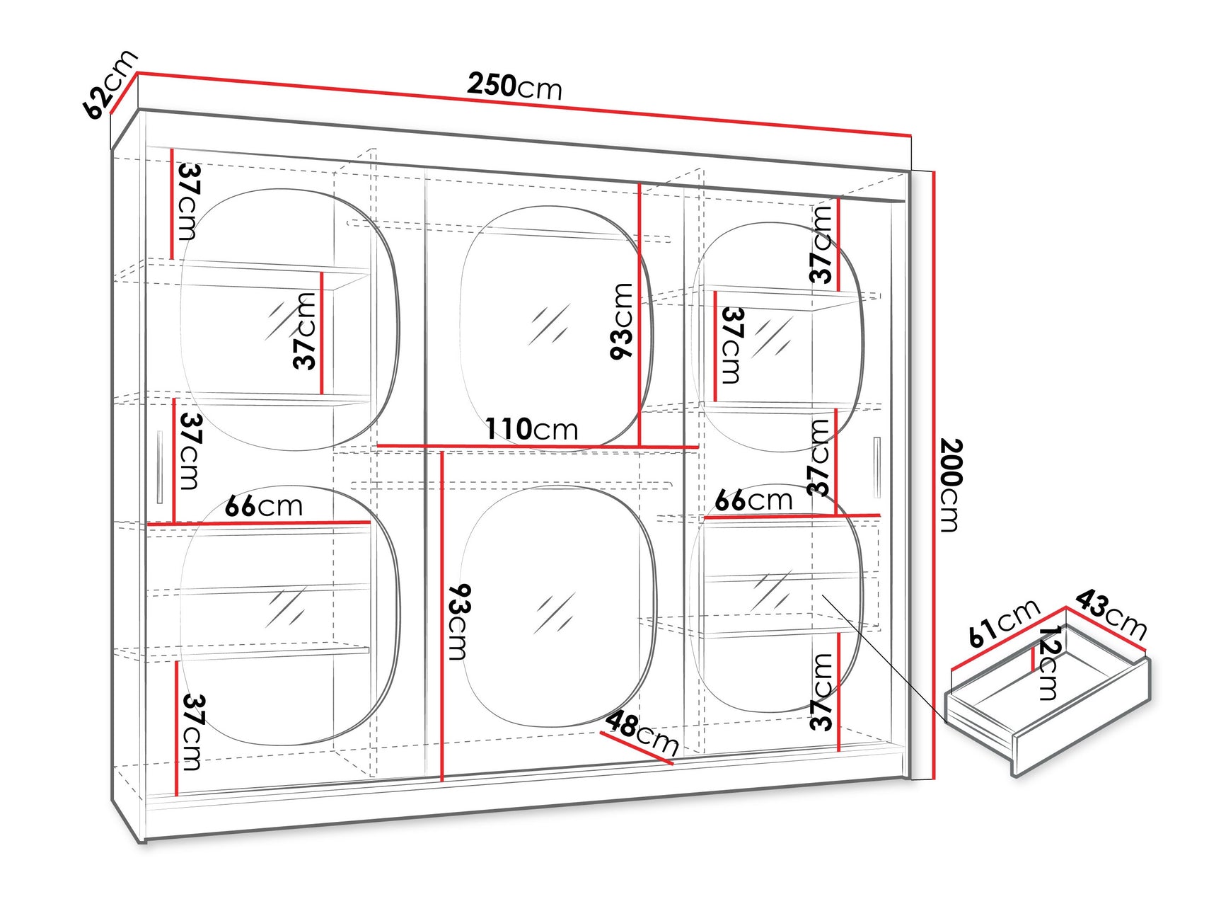 Garderobeskab Hartford 533