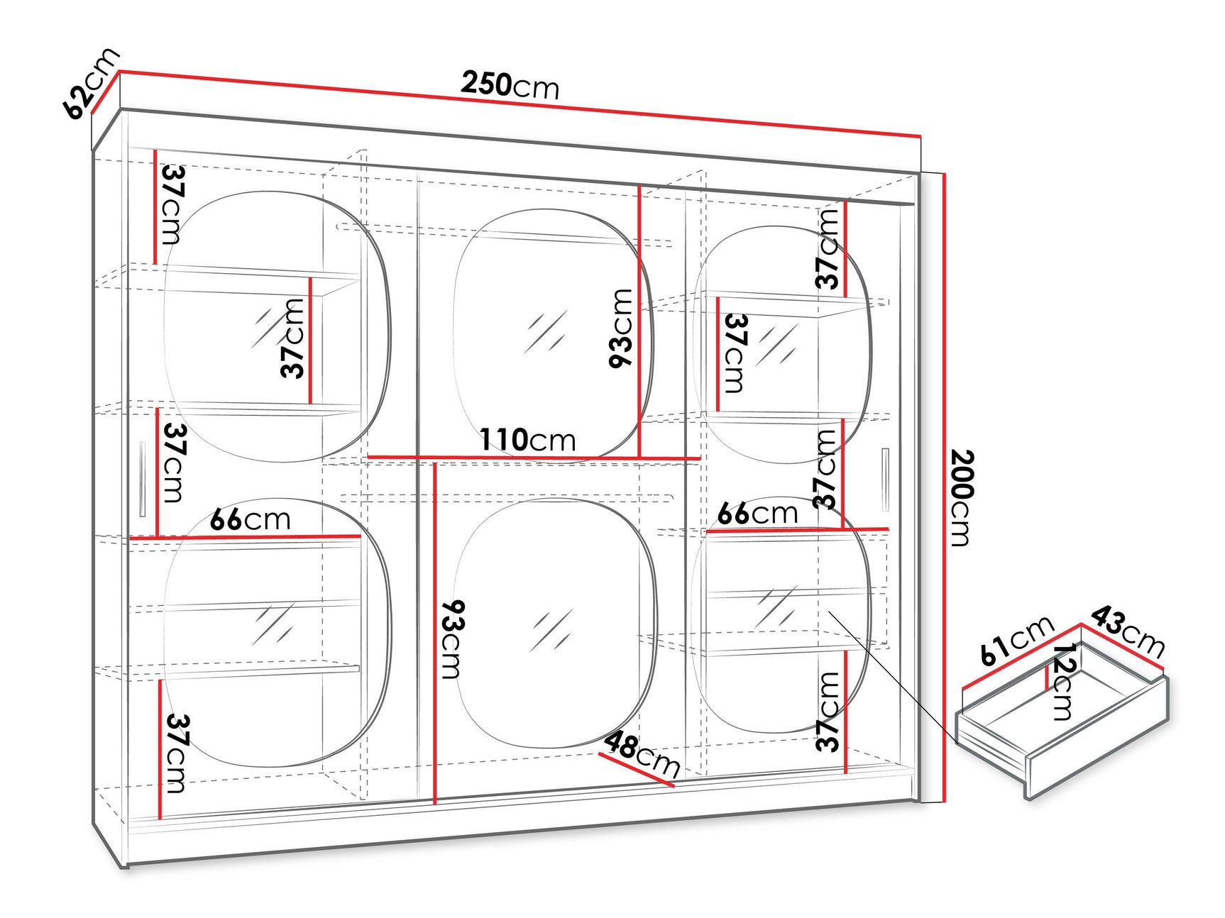 Garderobeskab Hartford 533