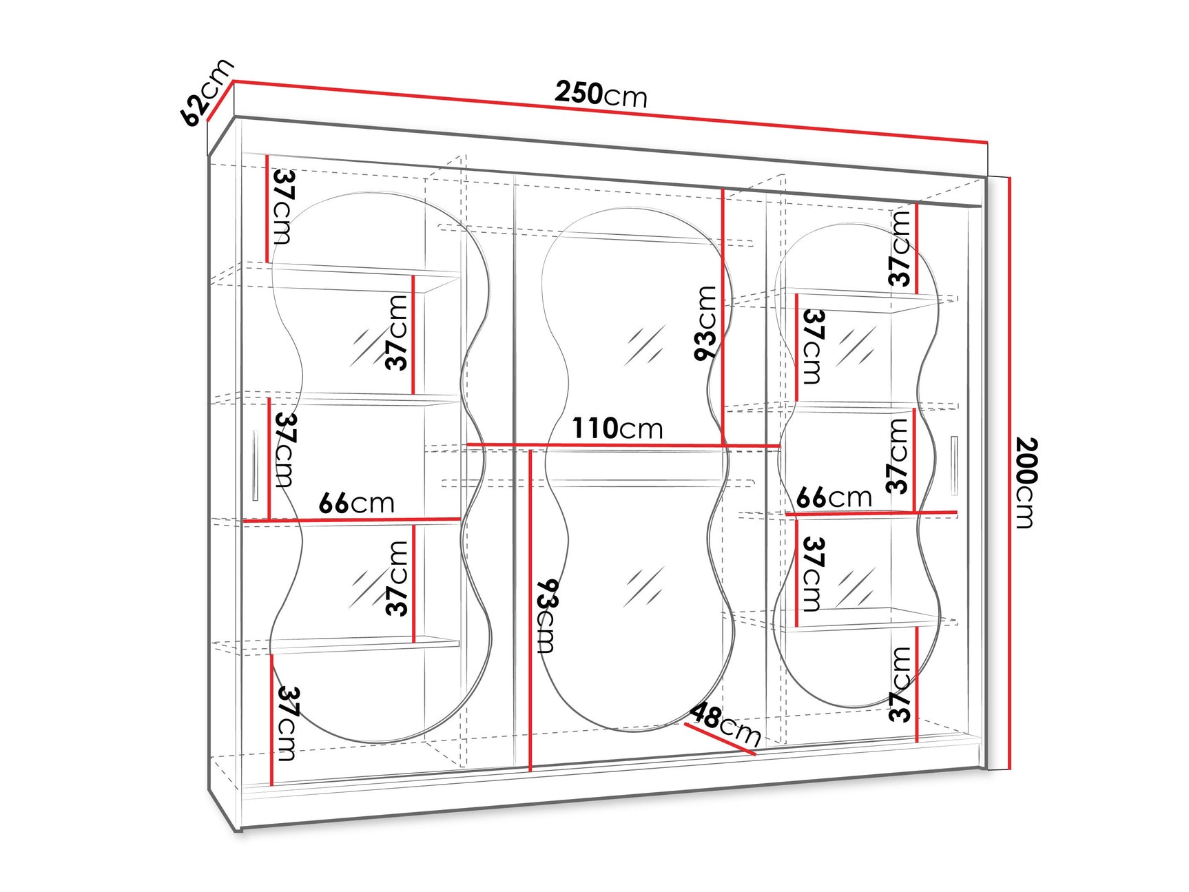 Garderobeskab Hartford 534