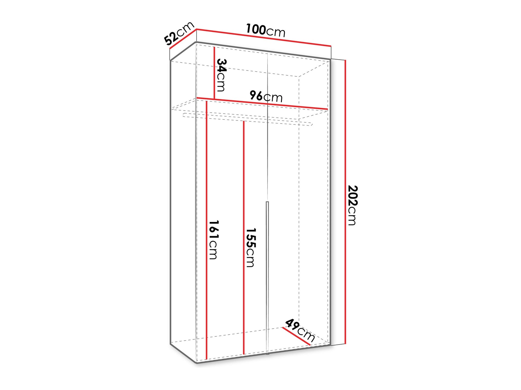 Garderobeskab Hartford 535