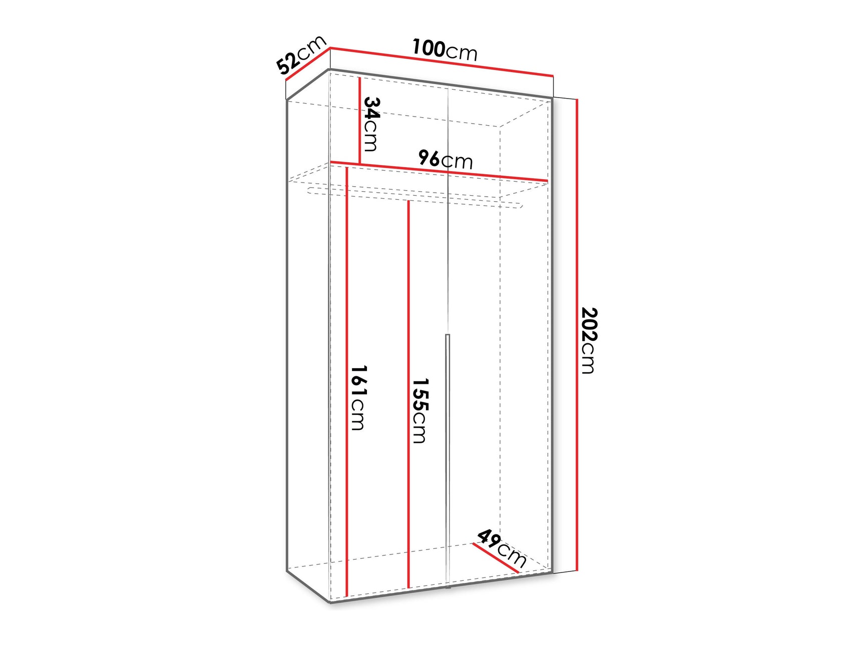 Garderobeskab Hartford 535