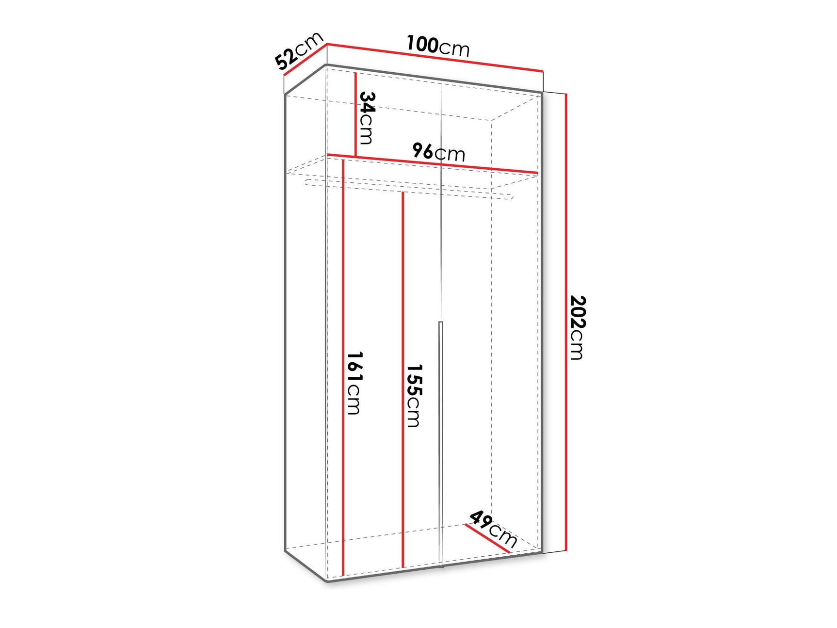 Garderobeskab Hartford 535