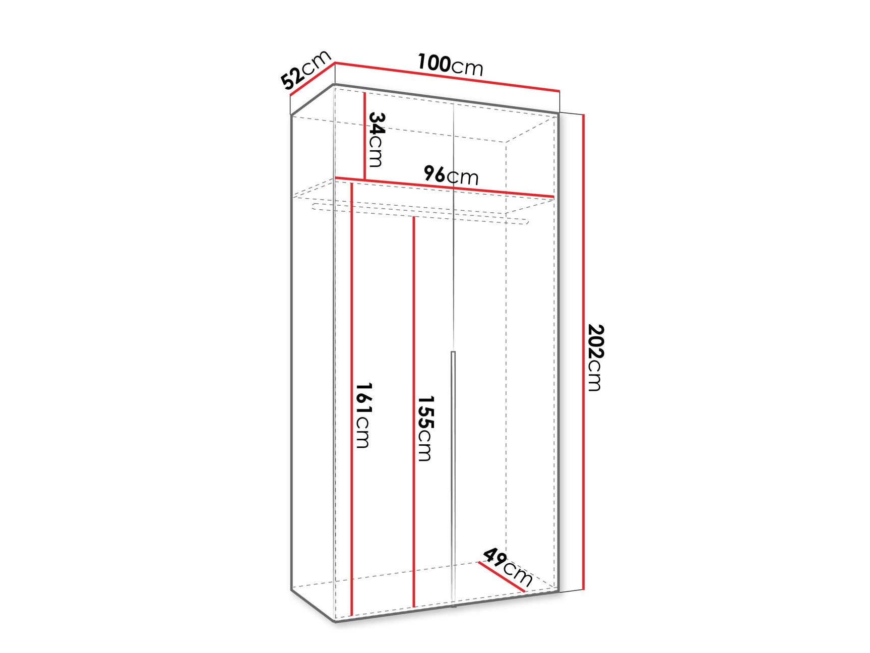 Garderobeskab Hartford 535